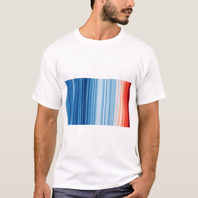 Camiseta Climate Crisis Warming stripes (Anverso)