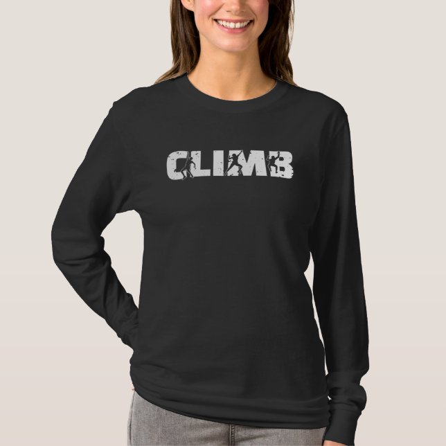 Camiseta Climb Climber Sport Climbing Bouldering (Anverso)
