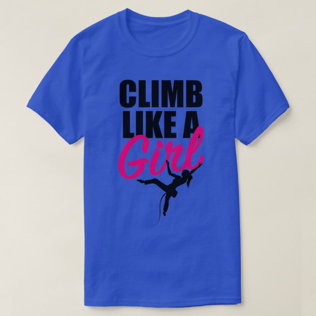 CAMISETA CLIMB COMO UN CHICA 5 (Diseño del anverso)