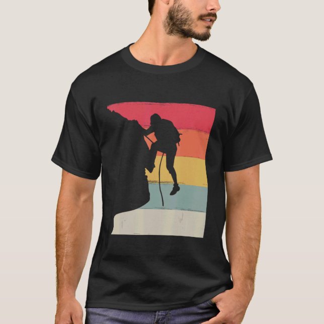 Camiseta Climber Climbing Bouldering Velocidad Libre Solo V (Anverso)