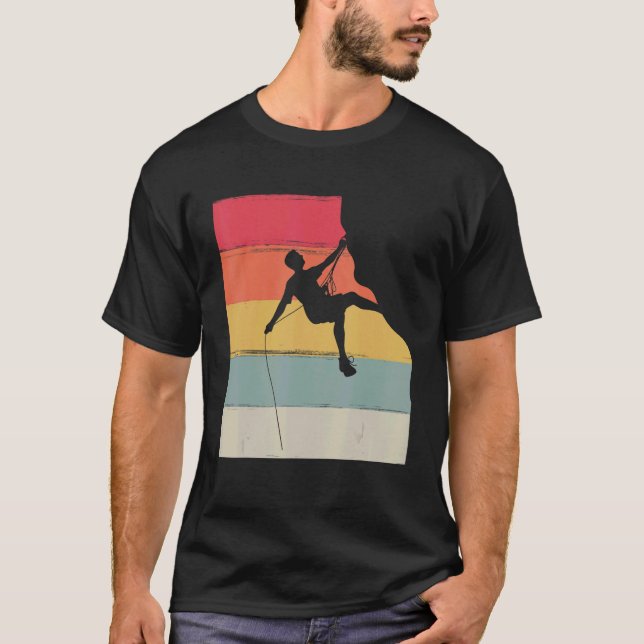 Camiseta Climber Climbing Bouldering Velocidad Libre Solo V (Anverso)