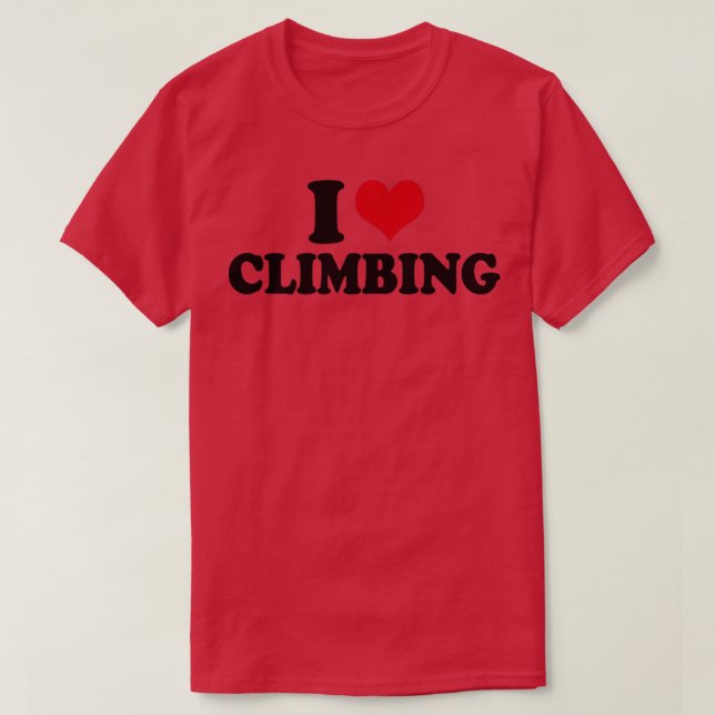 Camiseta Climber I Love Climbing (Diseño del anverso)