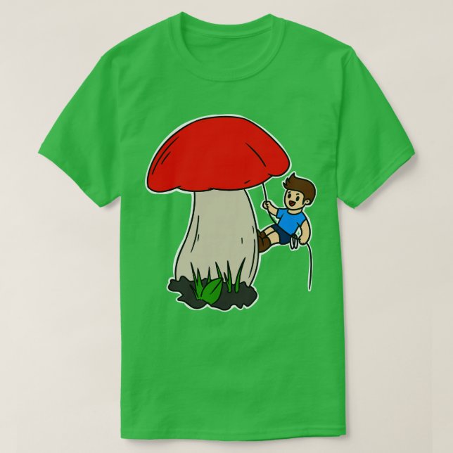 Camiseta Climber Mushroom (Diseño del anverso)