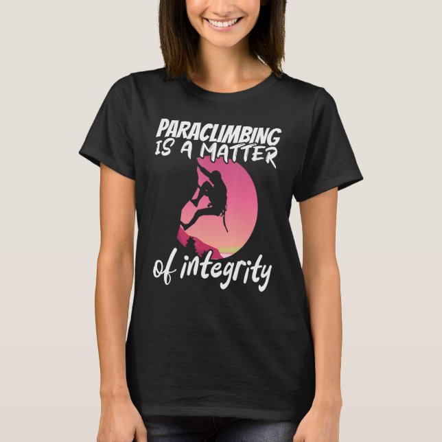 Camiseta Climber Rock Climbing Matter of integrity Boulderi (Anverso)