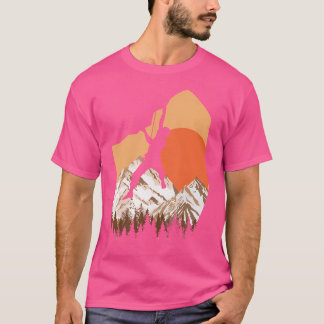Camiseta Climber Rock Hike Hike Mountain Nature Hobby