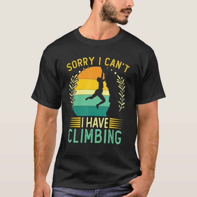 Camiseta Climber Siento no poder escalar 1 (Anverso)