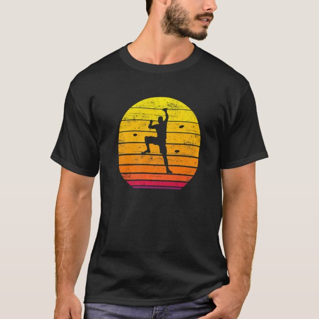 Camiseta Climber Wall Sunset Boulding Climber Rock Climbi (Anverso)