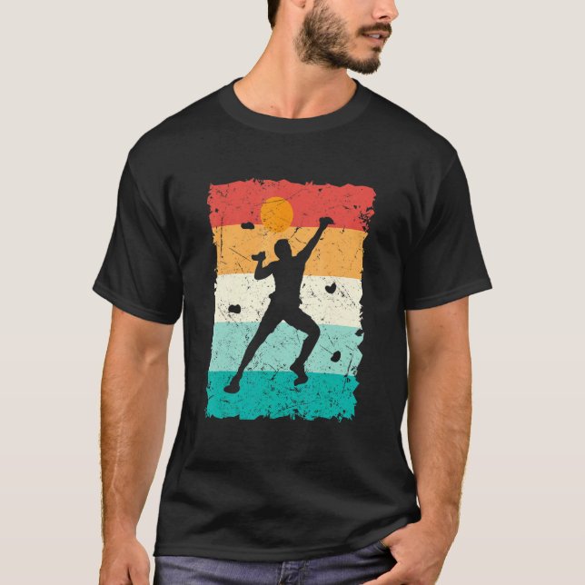 Camiseta Climbing Bouldering Vintage Mountains Climber (Anverso)