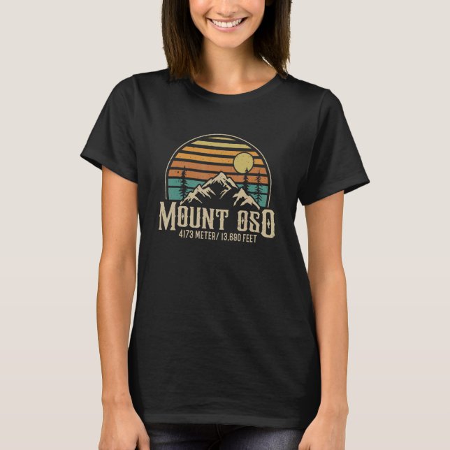 Camiseta Climbing California Hiking Mountain Mount Oso (Anverso)