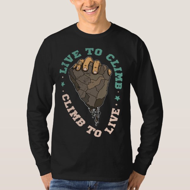 Camiseta Climbing climbering bouldering mountains (Anverso)