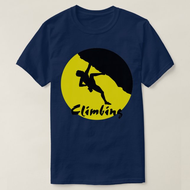 Camiseta Climbing female climber Triblend (Diseño del anverso)
