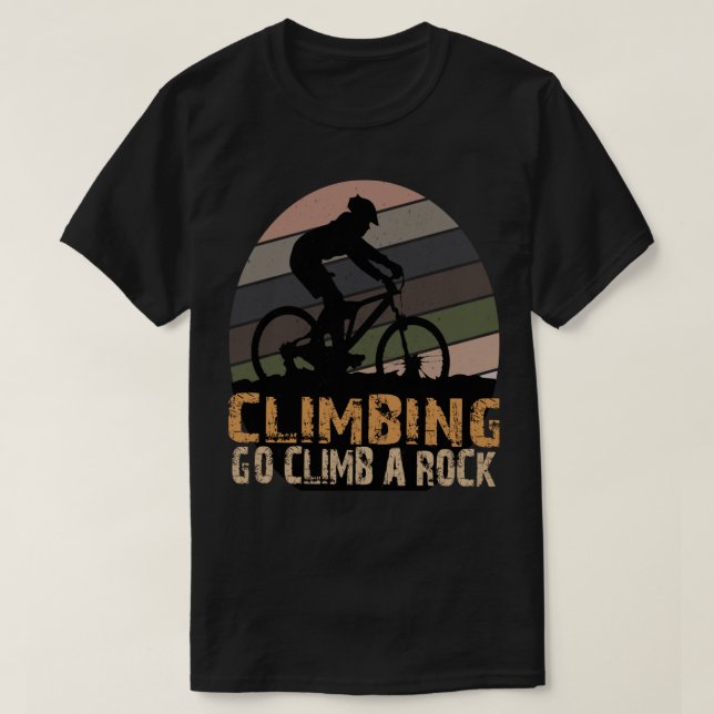 Camiseta CLIMBING GO CLIMB A ROCK Senderismo (Diseño del anverso)