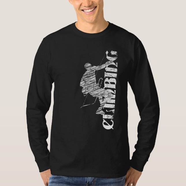 Camiseta Climbing silhouette bouldering mountaineering 29 (Anverso)