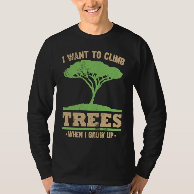 Camiseta Climbing Tree Surgeons Aspirations Graphic (Anverso)