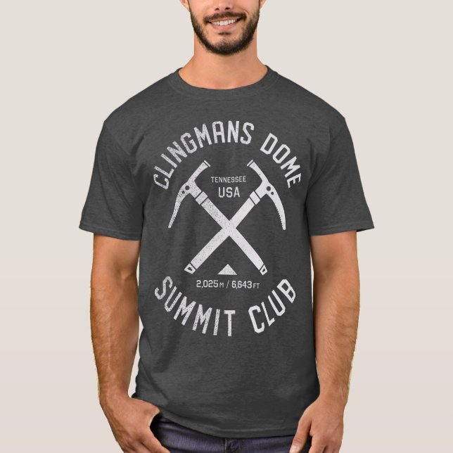 Camiseta Clingmans Dome Summit Club I escalé Clingmans (Anverso)