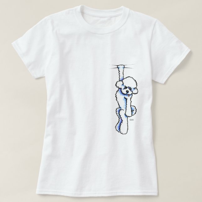Camiseta Clingy Bichon Frise T-Shirt (Diseño del anverso)