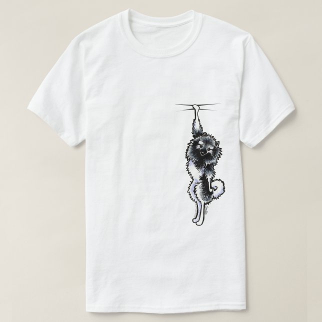 Camiseta Clingy Keeshond (Diseño del anverso)