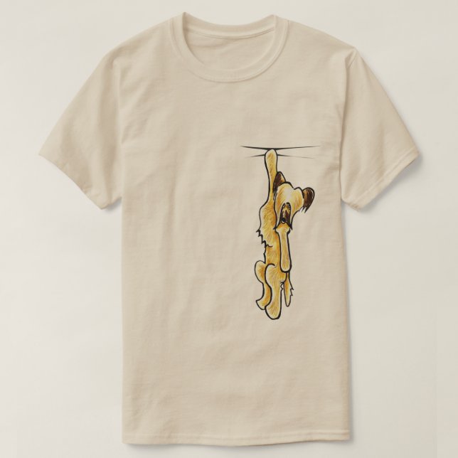 Camiseta Clingy Skye Terrier Briard Off-Leash Art™ (Diseño del anverso)