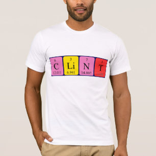 Camiseta Clínica de nombre de tabla periódica
