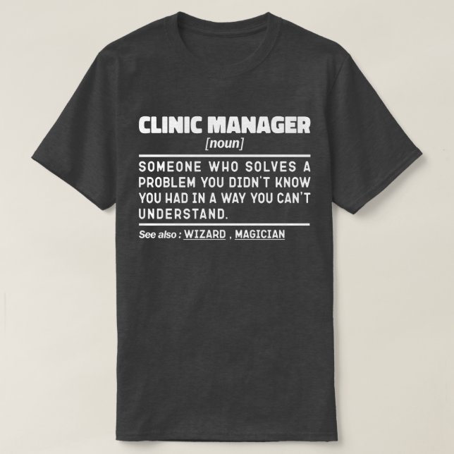 Camiseta Clínica Gestor de Nuevo Hospital Administración Ci (Diseño del anverso)