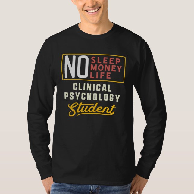 Camiseta Clinical Psychology Major Studen Graduation (Anverso)