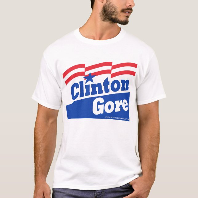 Camiseta Clinton-Al Gore de Bill (Anverso)
