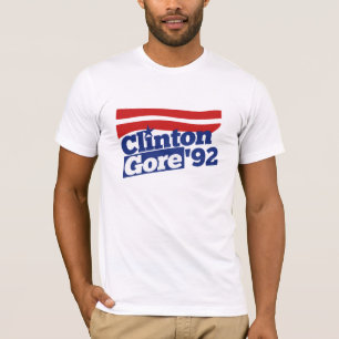 Camiseta Clinton Gore 92 política retro