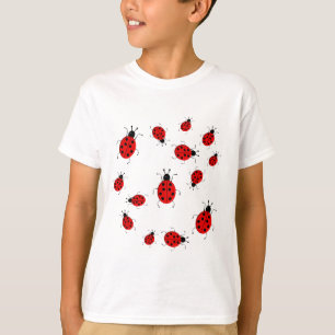 Camiseta Clip art colorido lindo de las mariquitas