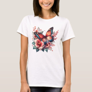 Camiseta Clip de sublimación de mariposa de primavera-96284