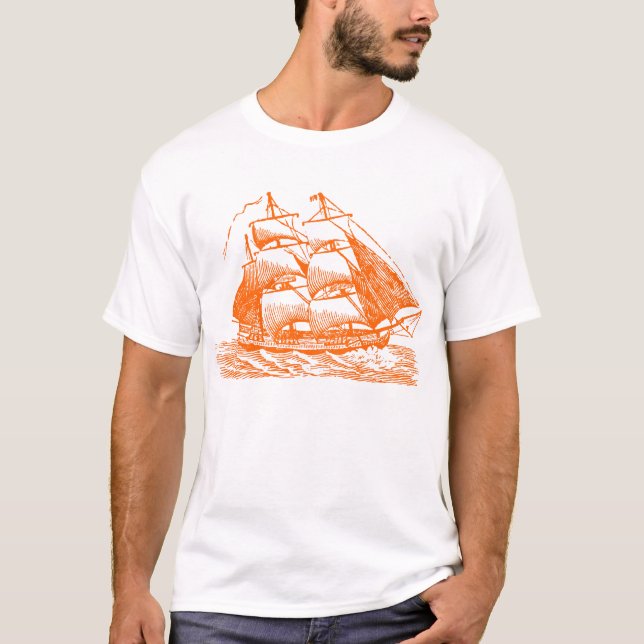 Camiseta Clipper - Naranja (Anverso)