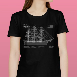 Camiseta Clipper Ship Flying Cloud - Blueprint ABD