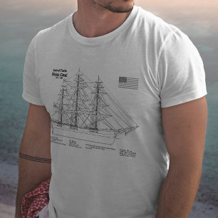 Camiseta Clipper Ship Flying Cloud - Ship Blueprint SD