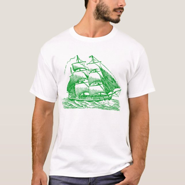 Camiseta Clipper - Verde de hierba (Anverso)
