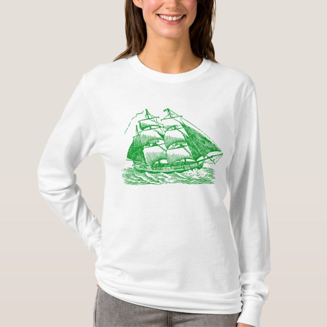 Camiseta Clipper - Verde de hierba (Anverso)