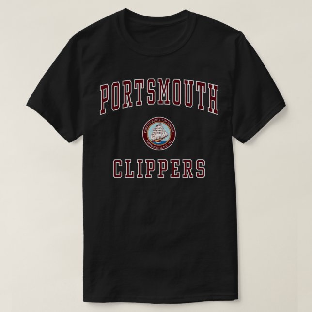 Camiseta Clippers del instituto de Portsmouth (Diseño del anverso)