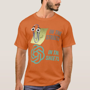 Camiseta Clippy In The Sheets Chat GPT En Las Calles