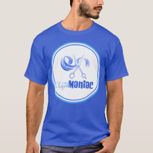 Camiseta CliptoMANIAC Azul sobre azul