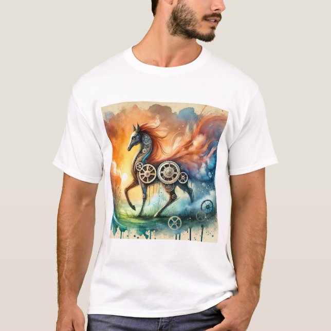 Camiseta Clockwork Animal 110924AREF133 - Watercolor (Anverso)
