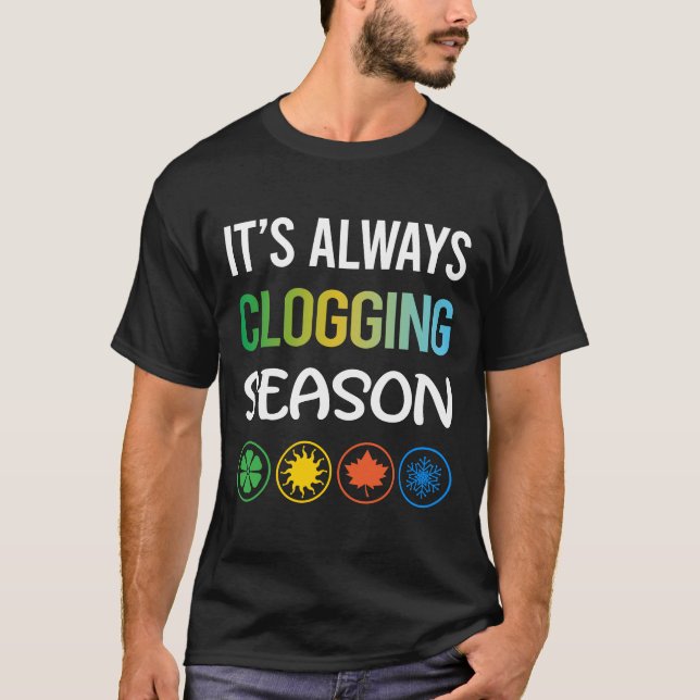Camiseta Clogger de Clog en temporada divertida (Anverso)