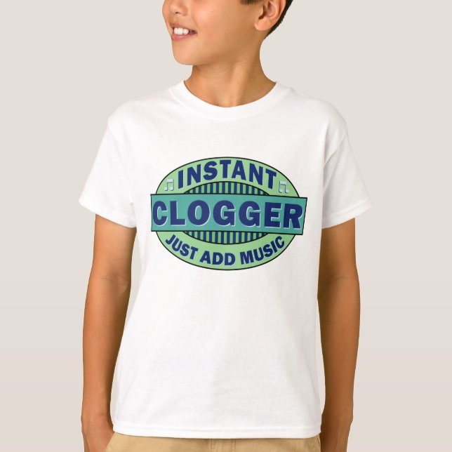Camiseta Clogger inmediato apenas añade música (Anverso)