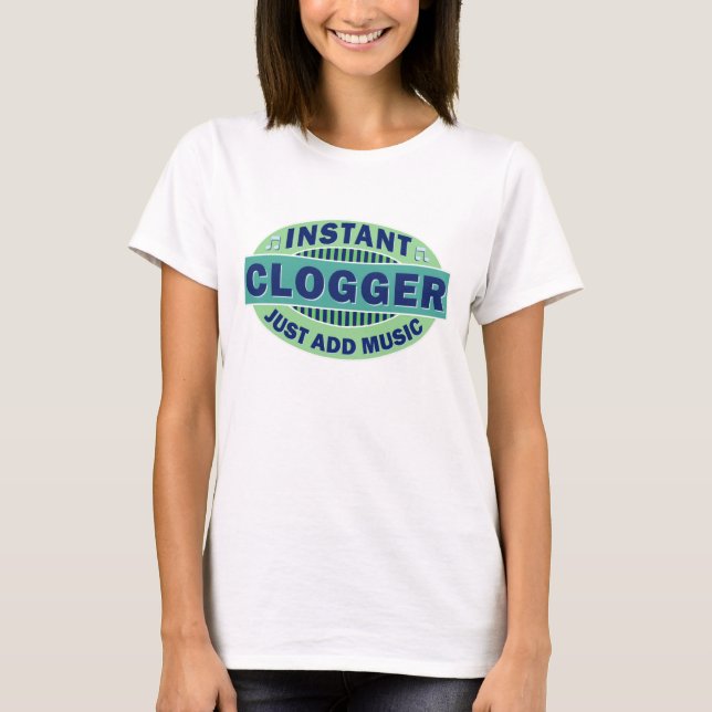 Camiseta Clogger inmediato apenas añade música (Anverso)