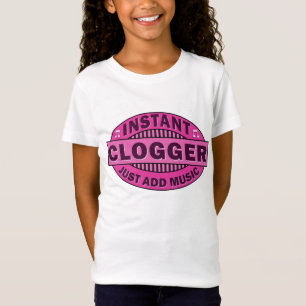 Camiseta Clogger inmediato apenas añade rosa de la música