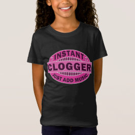 Camiseta Clogger inmediato apenas añade rosa de la música