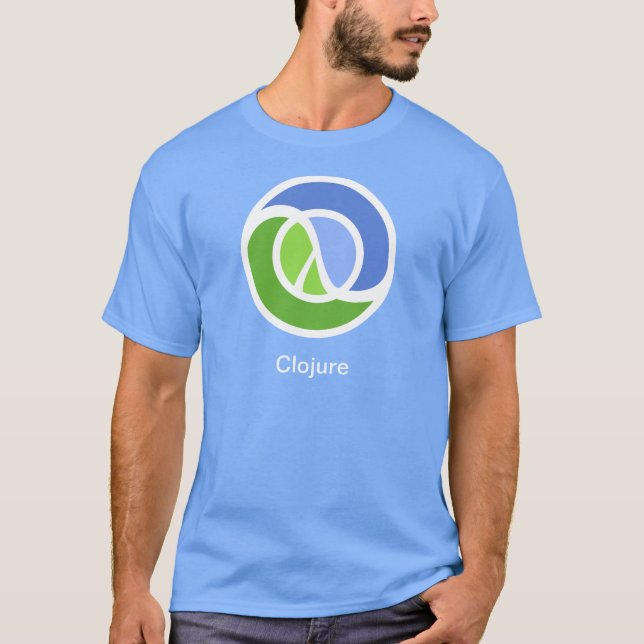 Camiseta Clojure T, logotipo grande (Anverso)