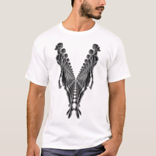 Camiseta Clones del Ejército Zombie no muerto en blanco y n