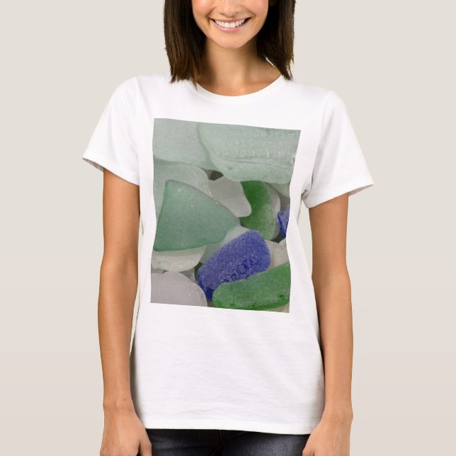 Camiseta Close up of beach glass, Alaska (Anverso)