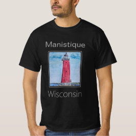 Camiseta Closeup Manistique East Breakwater Light, Michigan