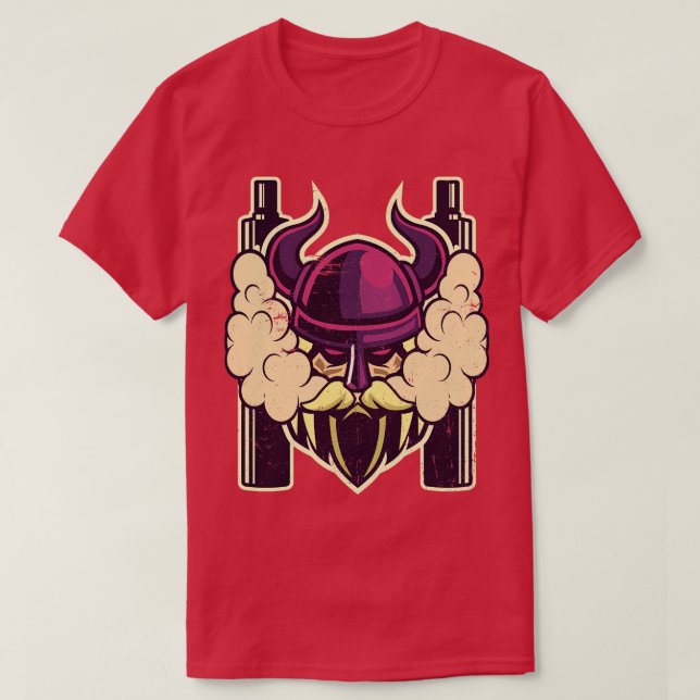 Camiseta Cloud Chaser Vaping Viking (Diseño del anverso)