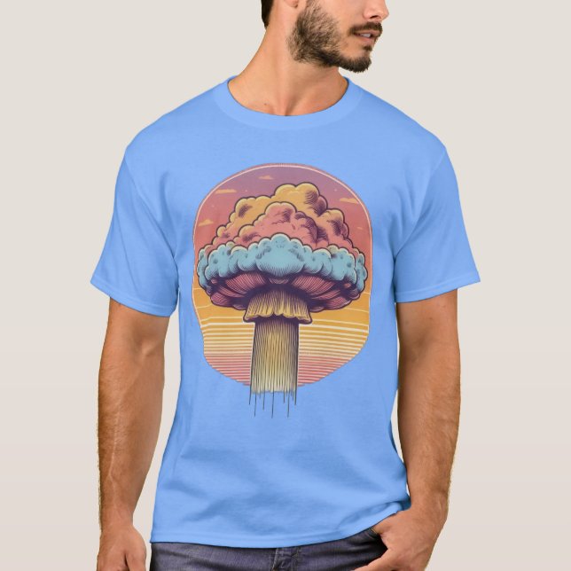 Camiseta Cloud Mushroom Sunset (Anverso)