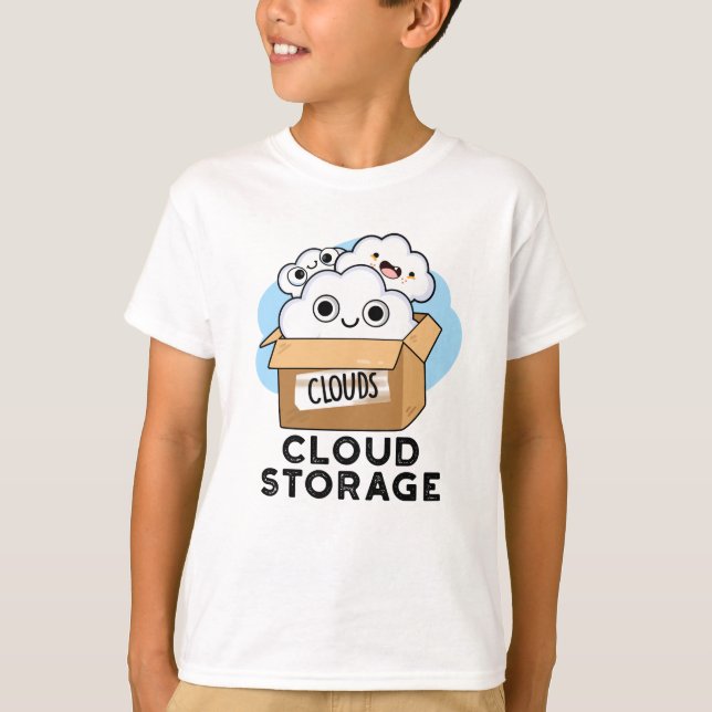 Camiseta Cloud Storage Funny Weather Technology Pun (Anverso)